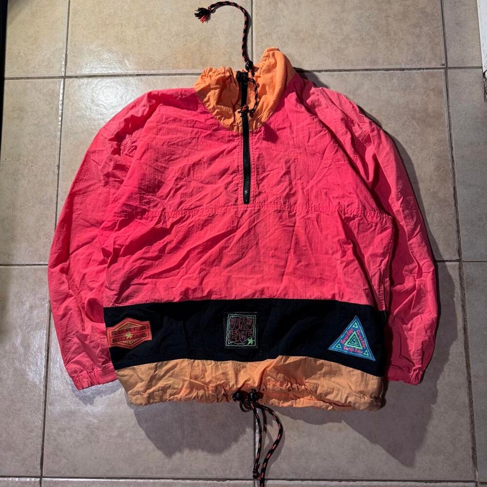 Vintage 90s express pink black Windbreaker Size S in Mens